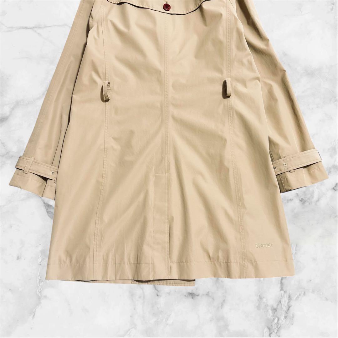 AIGLE｜38 取外しフード ゴアテックス トレンチコート ベルト ベージュ