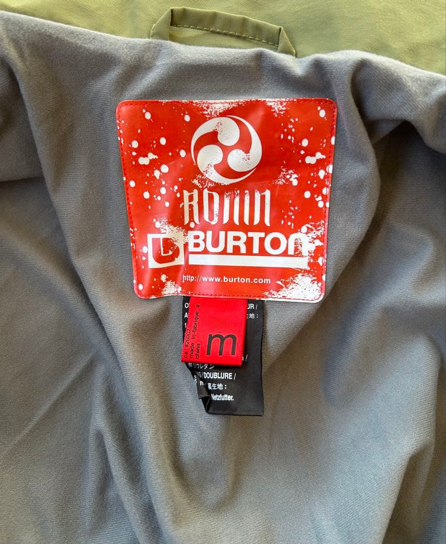 BURTON RONIN スノーボード ウェア 上 オリーブグリーン M