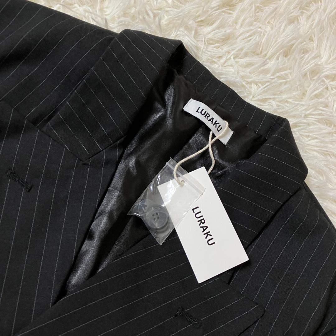 【新品タグ付】 LURAKU Double Breasted Jacket S
