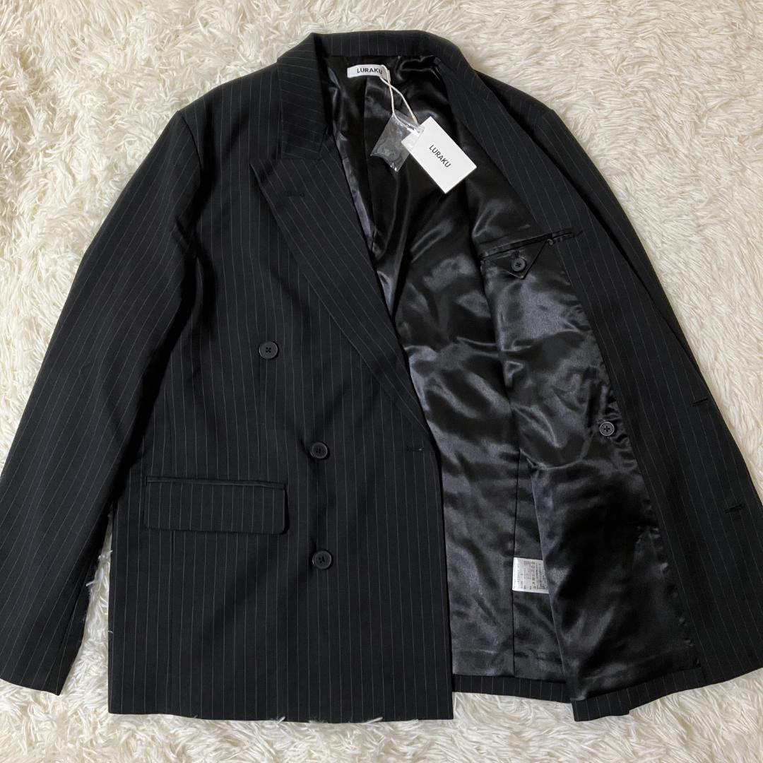 【新品タグ付】 LURAKU Double Breasted Jacket S