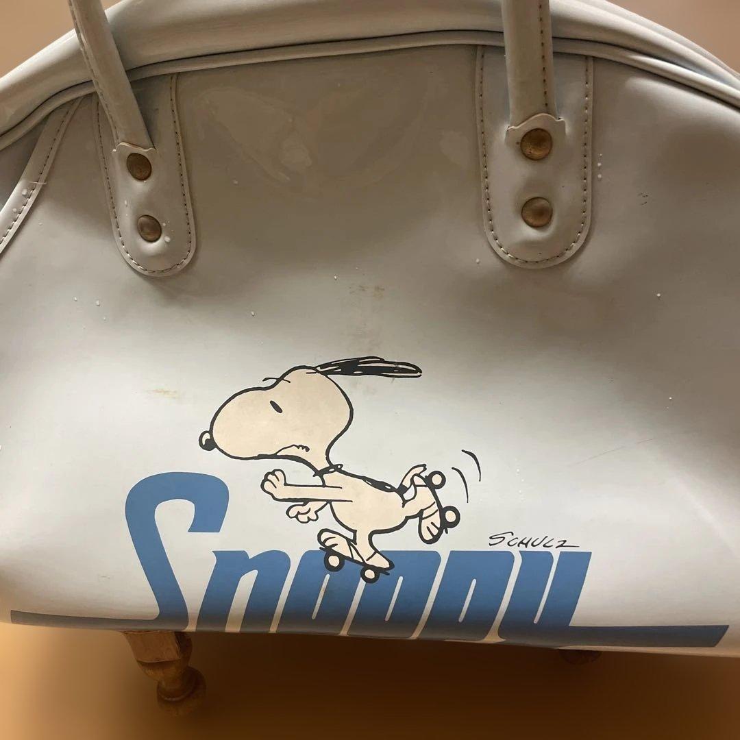 スヌーピー SNOOPY エナメル ボストンバッグ vintage １９７６年製