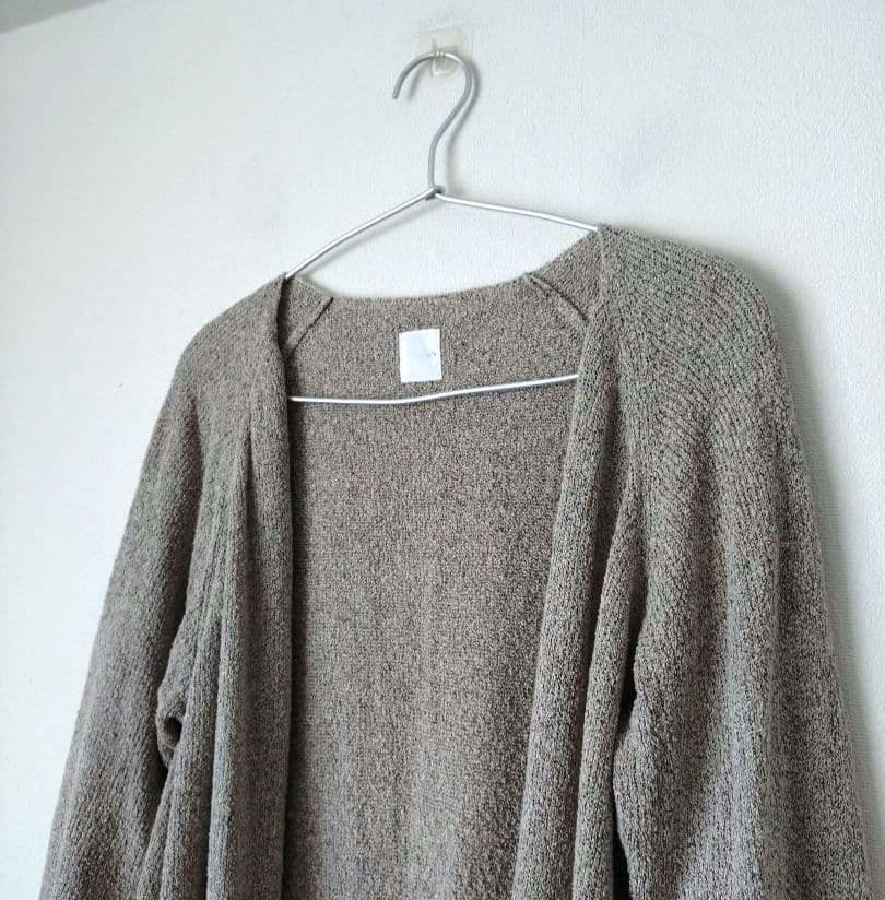 美品 evam eva vie エヴァムエヴァ ロングカーディガン シルクリネン
