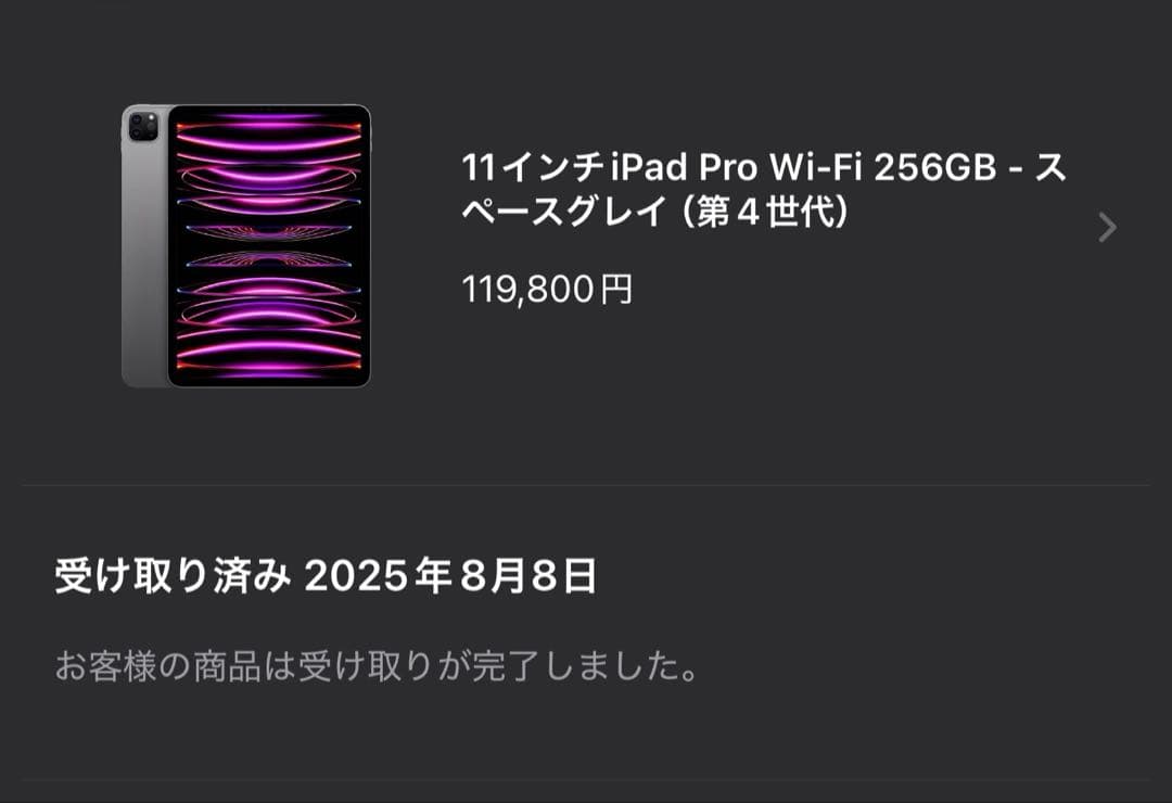 保証8月まであり！バッテリー100%11インチiPad Pro Wi-Fi