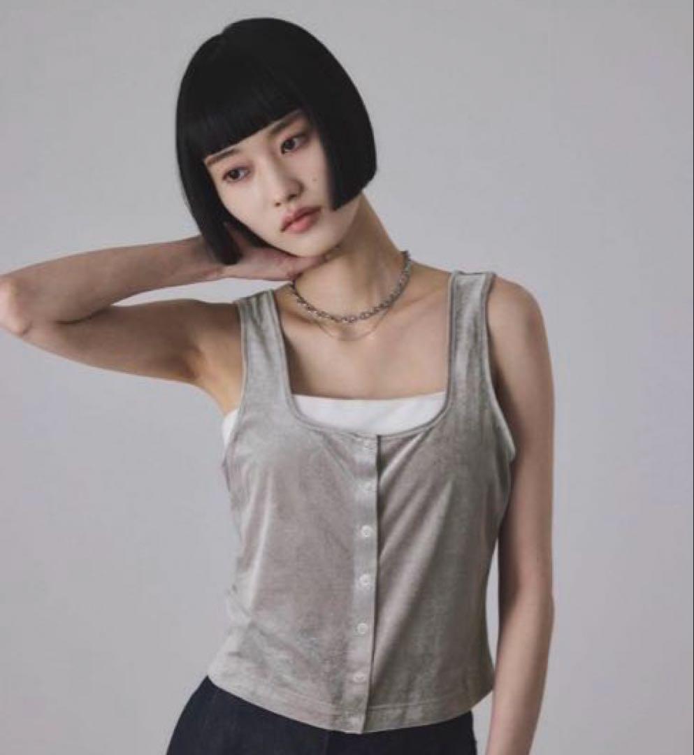 N*l様 アダムエロペ　マルチWAYシアートリコットベロアカーディガン
