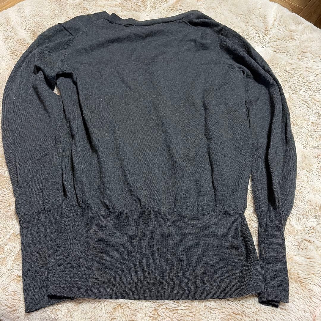 vivienne westwood カーディガン　オーブロゴ　ウール　グレー