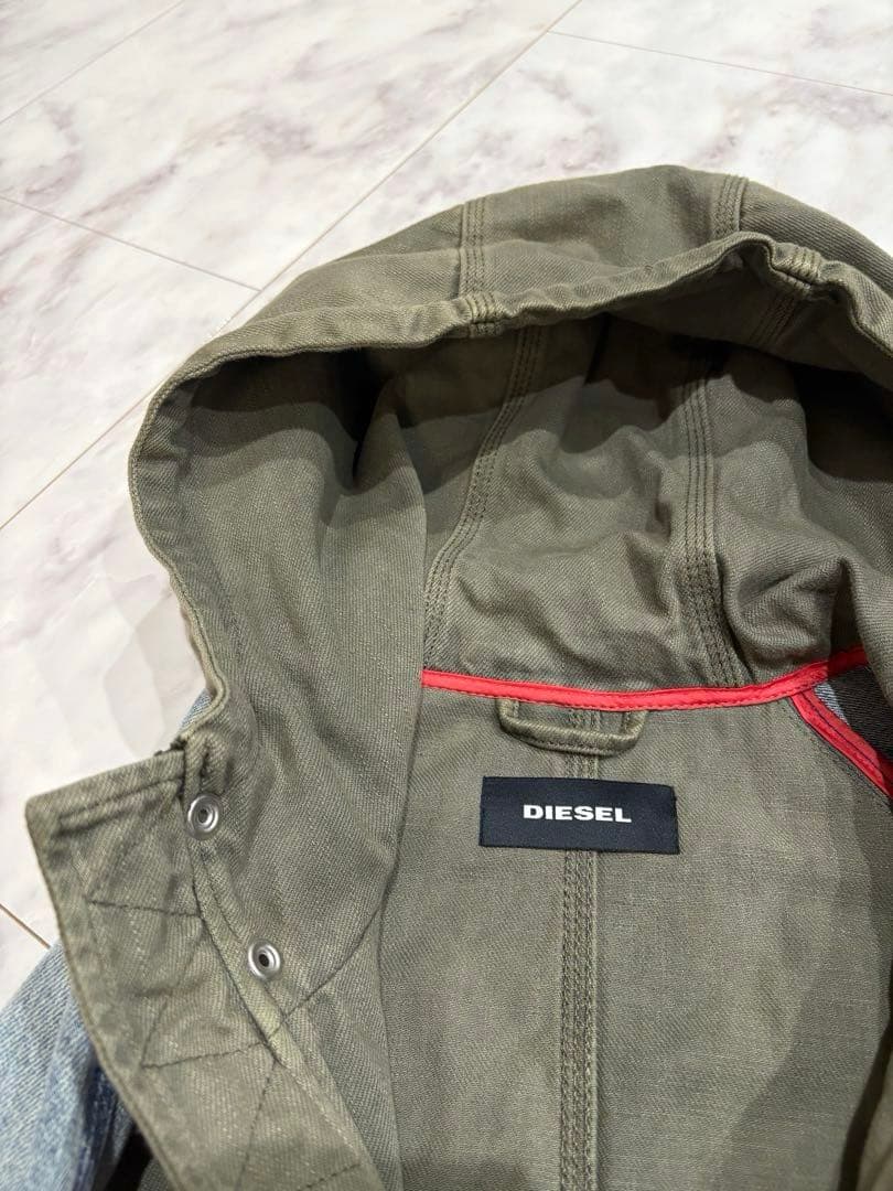 新品‼︎ DIESEL ディーゼル デニム ドッキング モッズコート