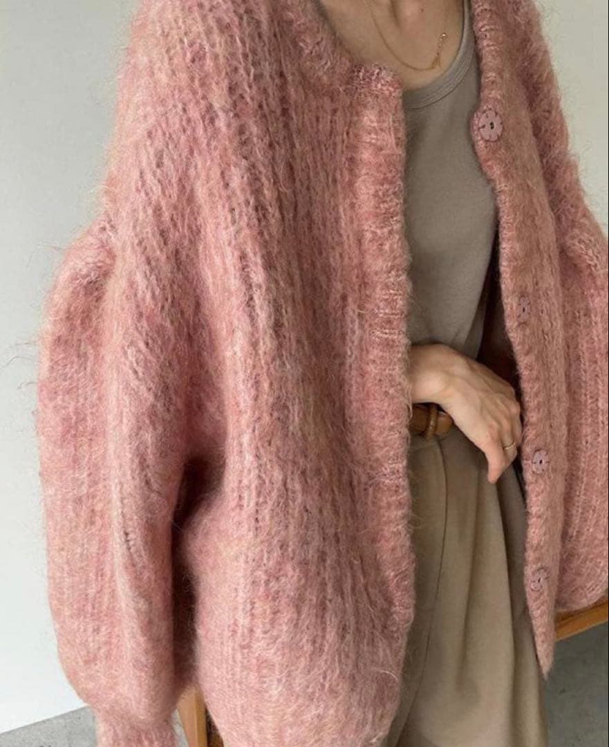 CLANE クラネ/COLOR MOHAIR SHAGGY CARDIGAN