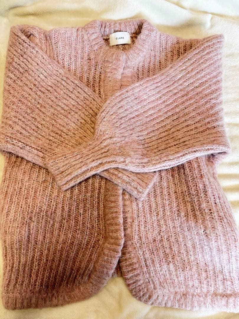 CLANE クラネ/COLOR MOHAIR SHAGGY CARDIGAN