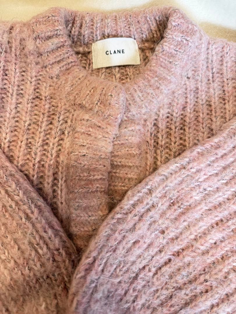 CLANE クラネ/COLOR MOHAIR SHAGGY CARDIGAN