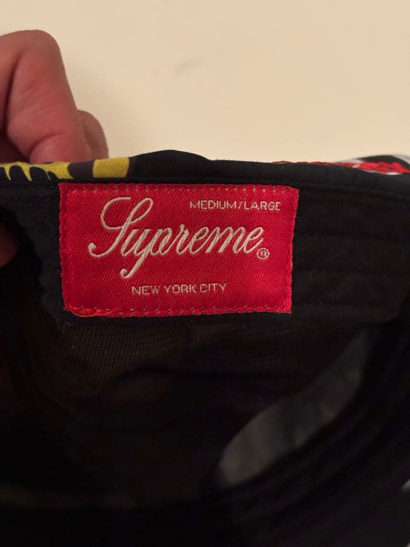 supreme cap 総柄 帽子