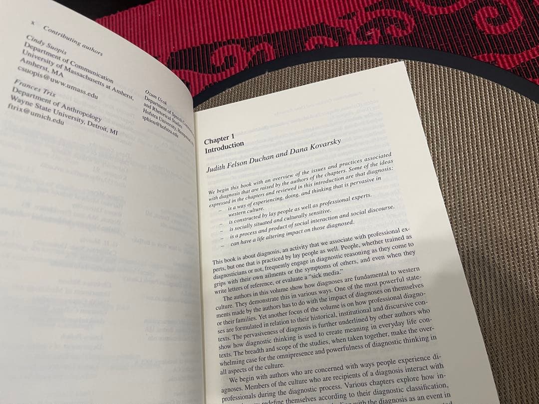 洋書 Diagnosis as Cultural Practice