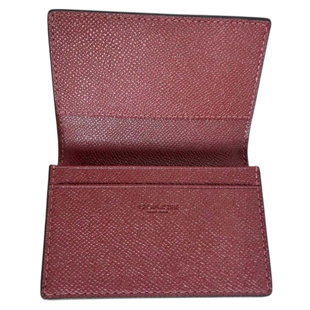 未使用に近い COACH コーチ ビジネス カードケース 名刺入れ トープ