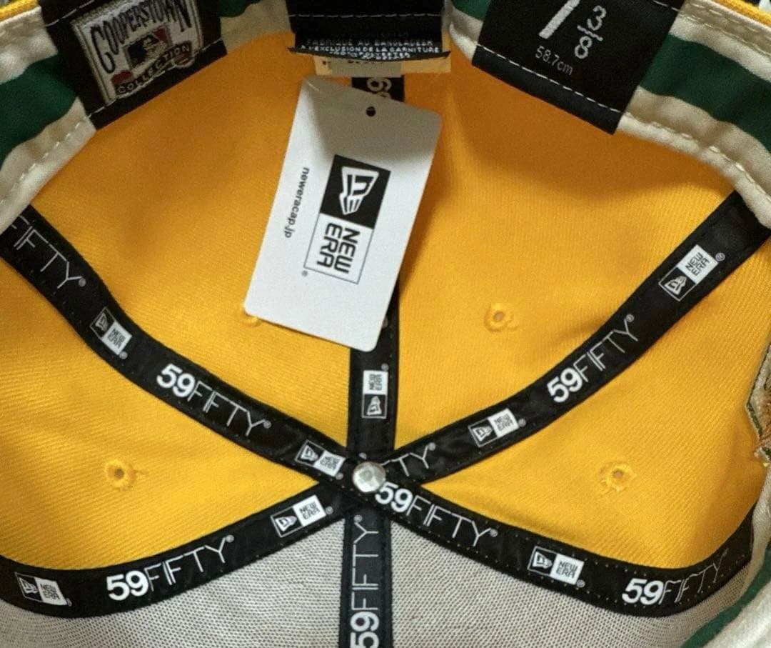 未使用 NEWERA 58.7cm 73/8 ホワイトソックス アスレチックス