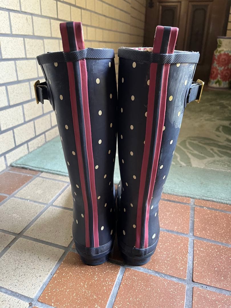 joules イギリスブランド　ジュールズレインブーツ　大きいサイズ　26センチ
