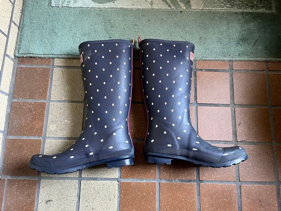 joules イギリスブランド　ジュールズレインブーツ　大きいサイズ　26センチ