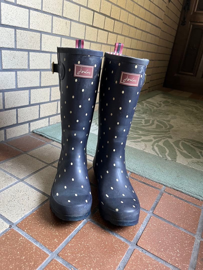 joules イギリスブランド　ジュールズレインブーツ　大きいサイズ　26センチ