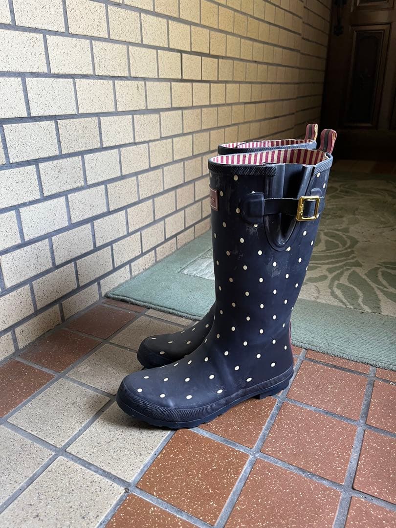 joules イギリスブランド　ジュールズレインブーツ　大きいサイズ　26センチ