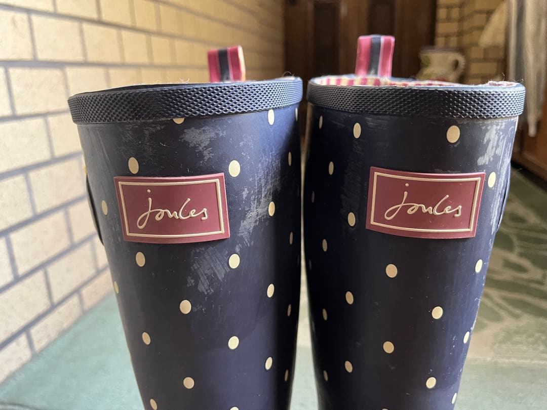 joules イギリスブランド　ジュールズレインブーツ　大きいサイズ　26センチ