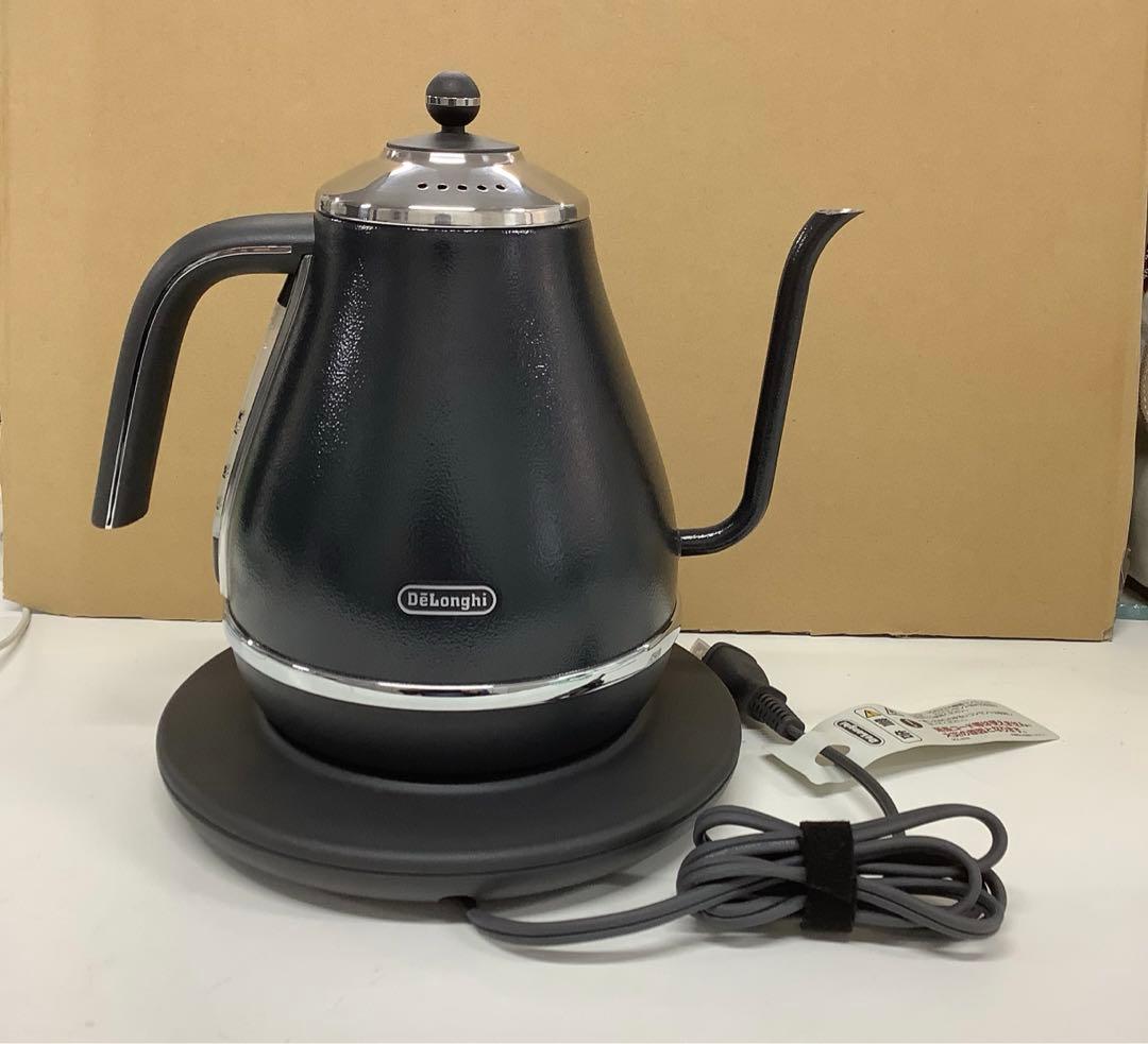 デロンギ 温度設定機能付き 電気カフェケトル KBOE1230J-GY★