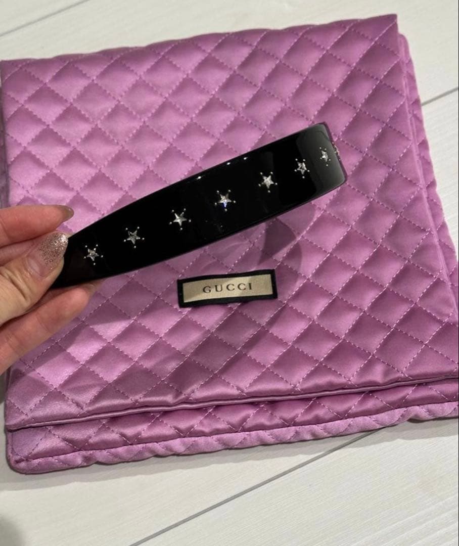 GUCCI クリスタルインターロッキング カチューシャ