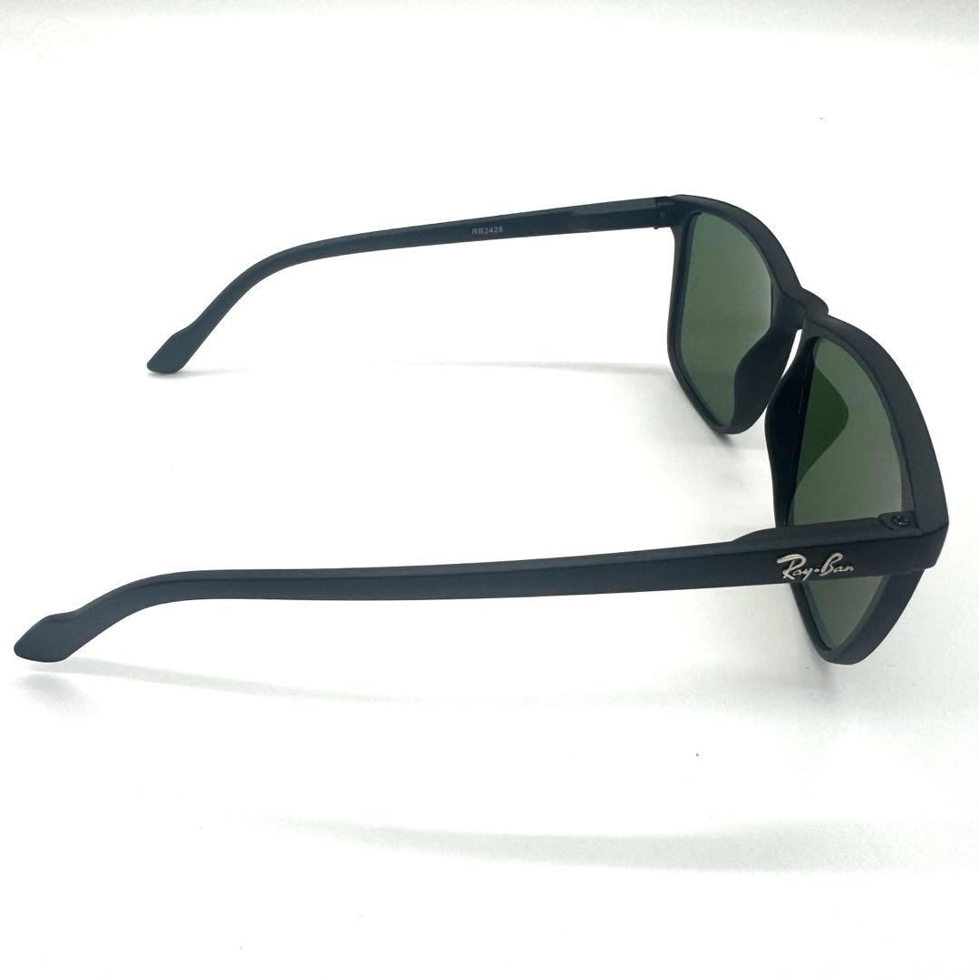 Ray-BanレイバンRB2428ブラックフレーム グリーンレンズ サングラス