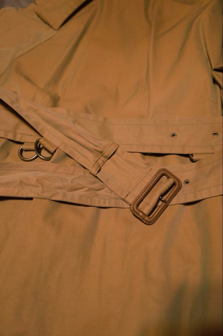 ジャケット・アウター AURALEE FINX CHAMBRAY BIG TRENCH COAT