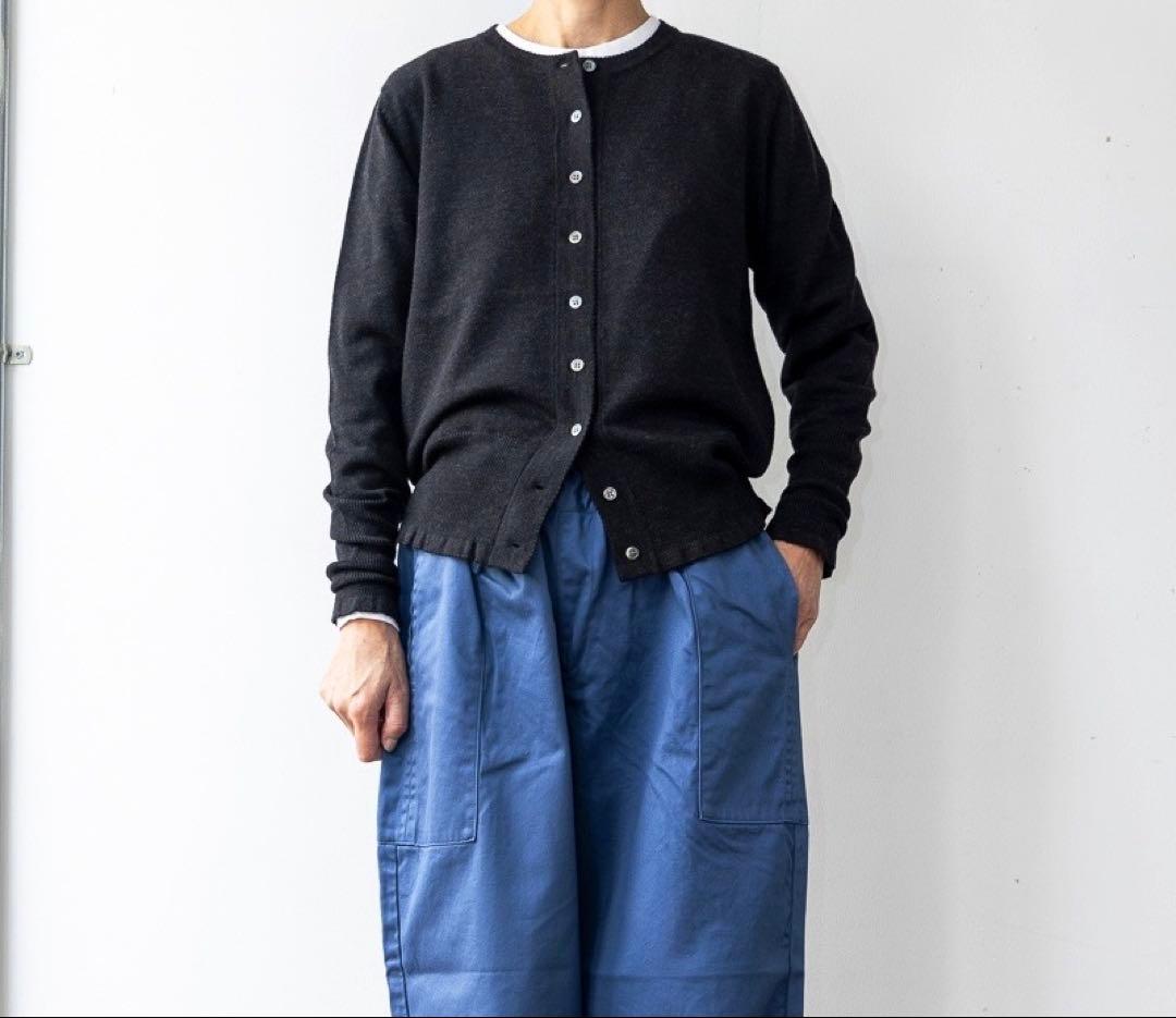 harico様　homspun ホームスパン　ウール　クルーネックカーディガン