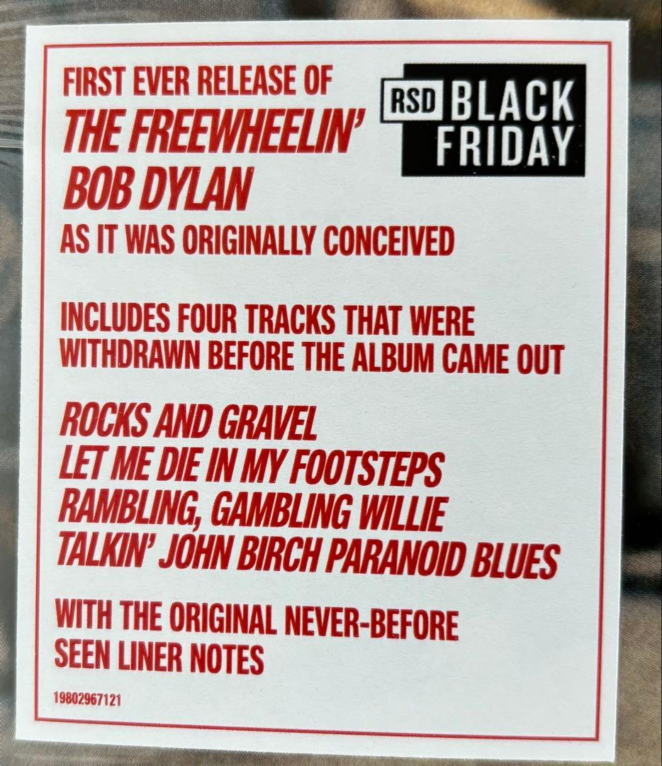 洋楽 The Original Freewheelin' Bob Dylan LP