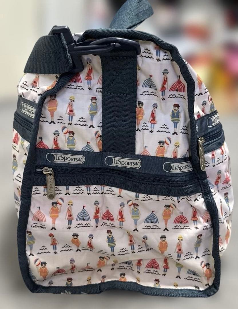LeSportsac レスポ　ボストンバッグ 2way ポーチ付き 鍵付き