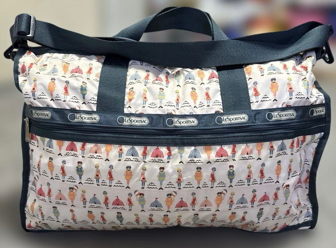 LeSportsac レスポ　ボストンバッグ 2way ポーチ付き 鍵付き