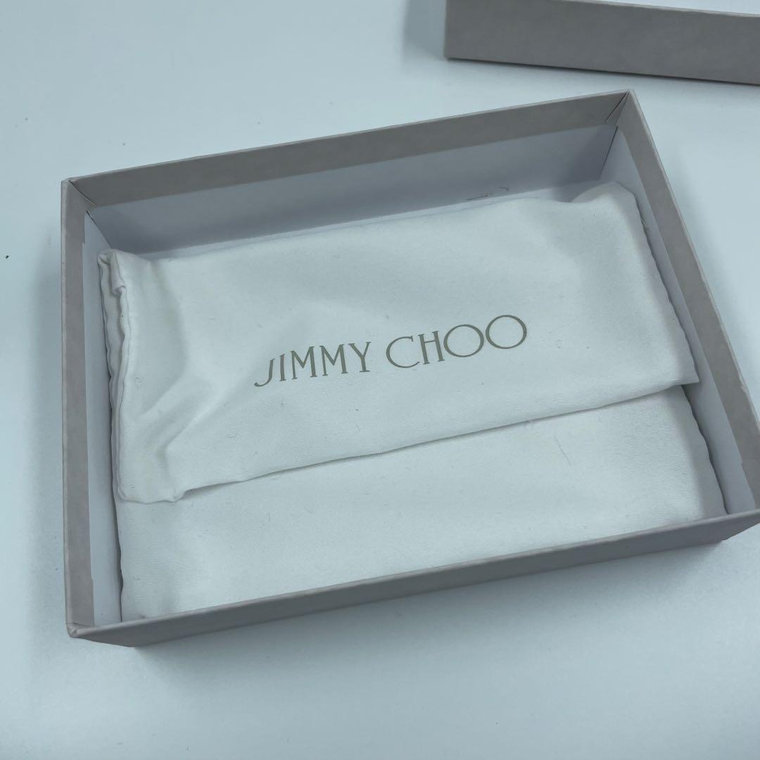 未使用✨　jimmy choo 財布　　スタッズ　レザー　ホワイト　箱付き