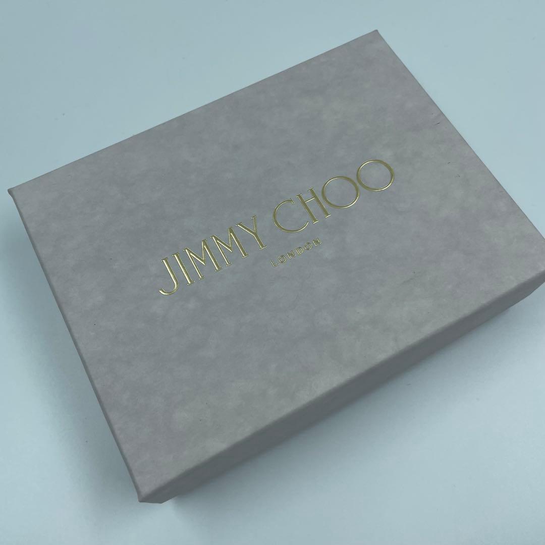 未使用✨　jimmy choo 財布　　スタッズ　レザー　ホワイト　箱付き