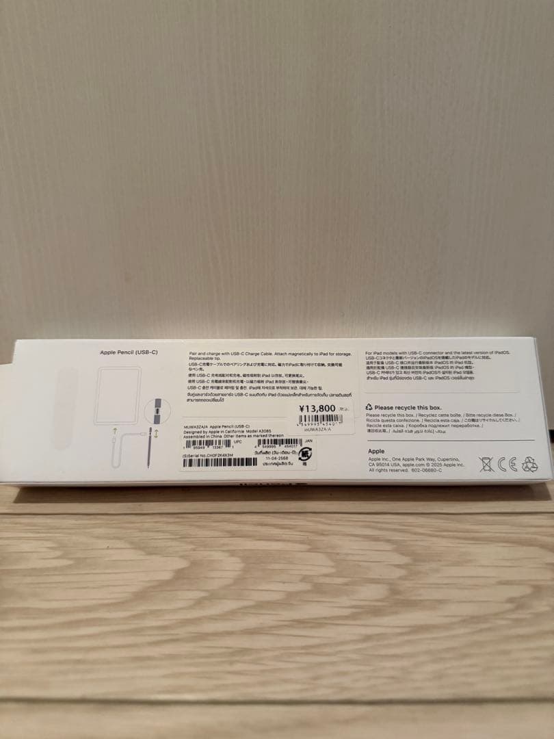 Apple Pencil (USB-C)純正品