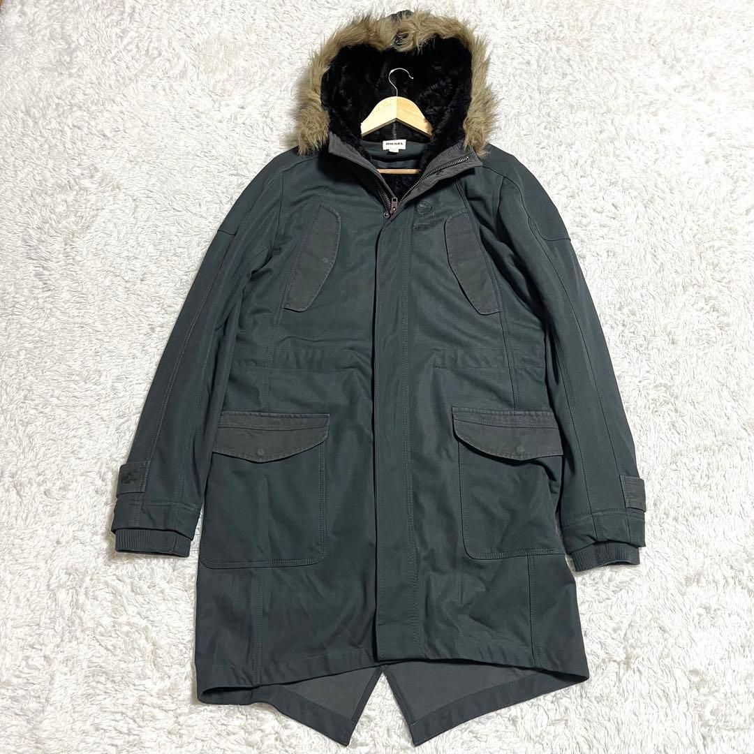 ✨激レア✨DIESEL モッズコート N-3B ロング フーディ Lサイズ