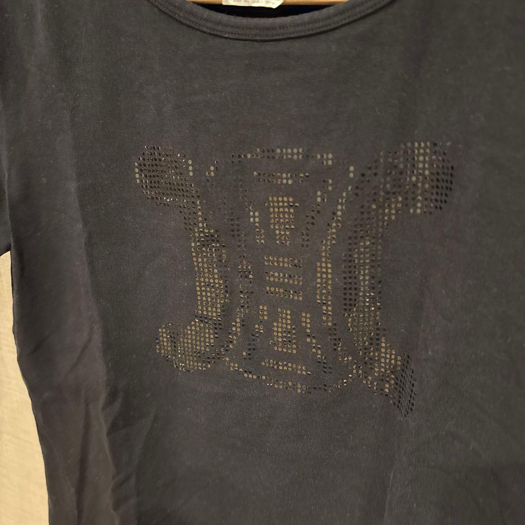 超美品◆CELINE セリーヌ ブラック Tシャツ M