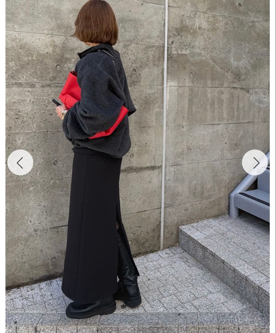 【新品タグ付き】YENN ADJUST SLIT SKIRT ブラック 38