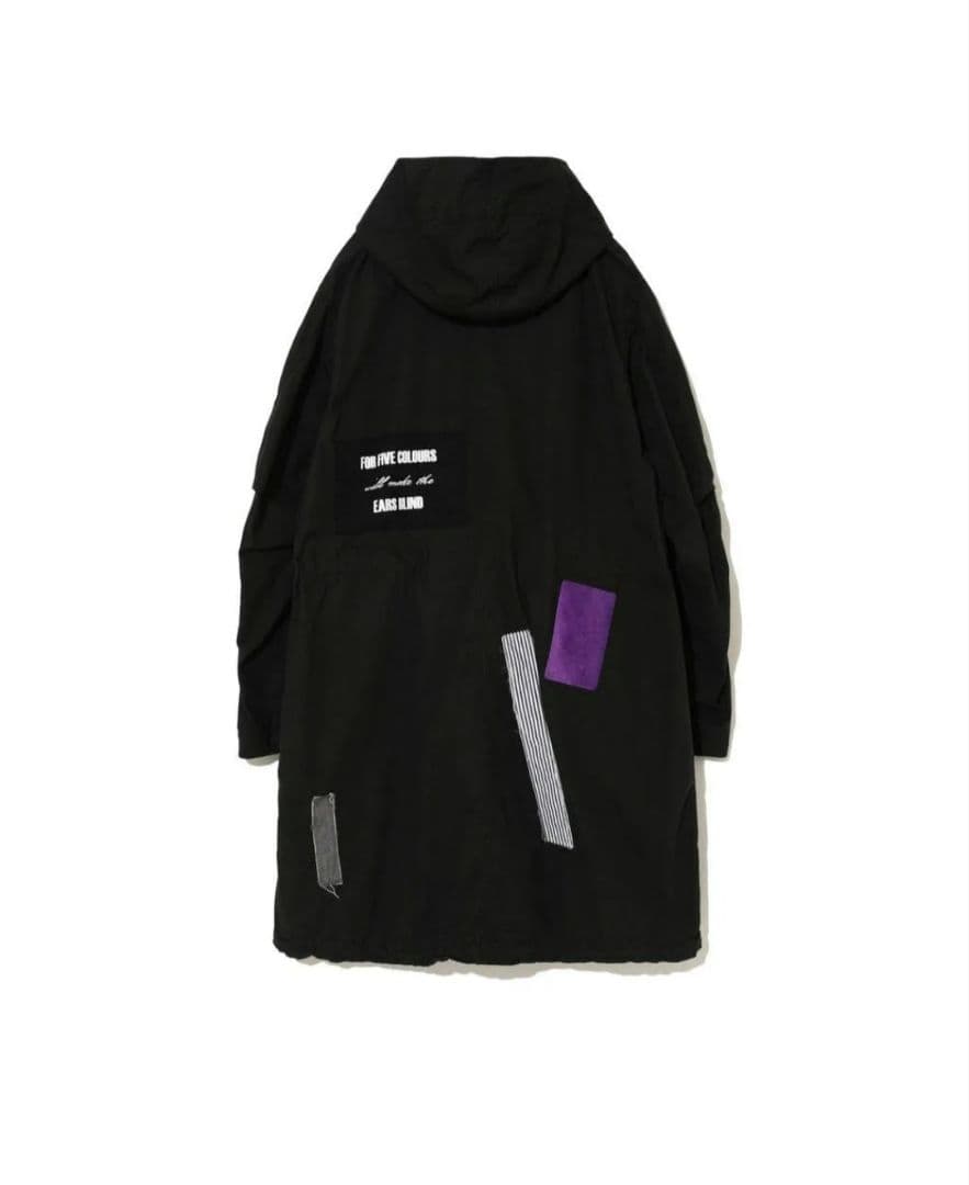 25SS UNDERCOVER Coウェザーランダムプリントパッチモッズコート