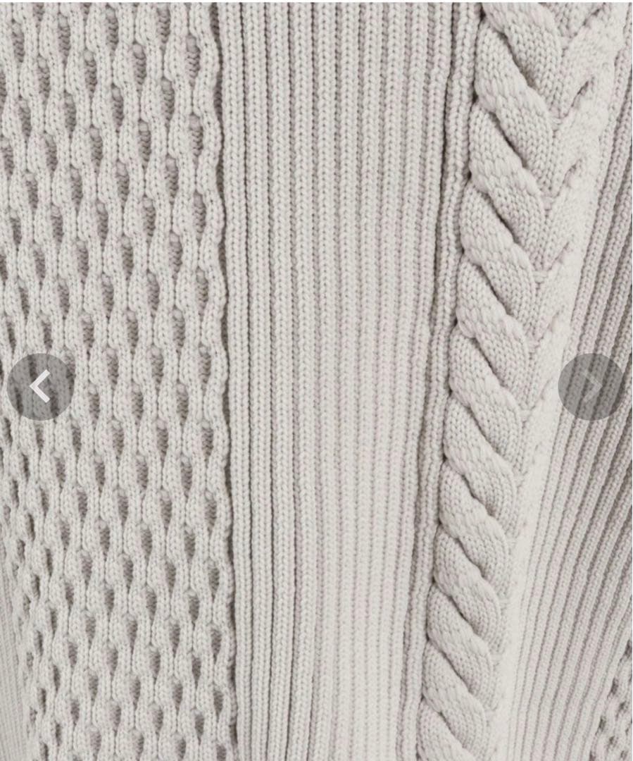 ANGENEHM cable stitch short sleeve パーカー