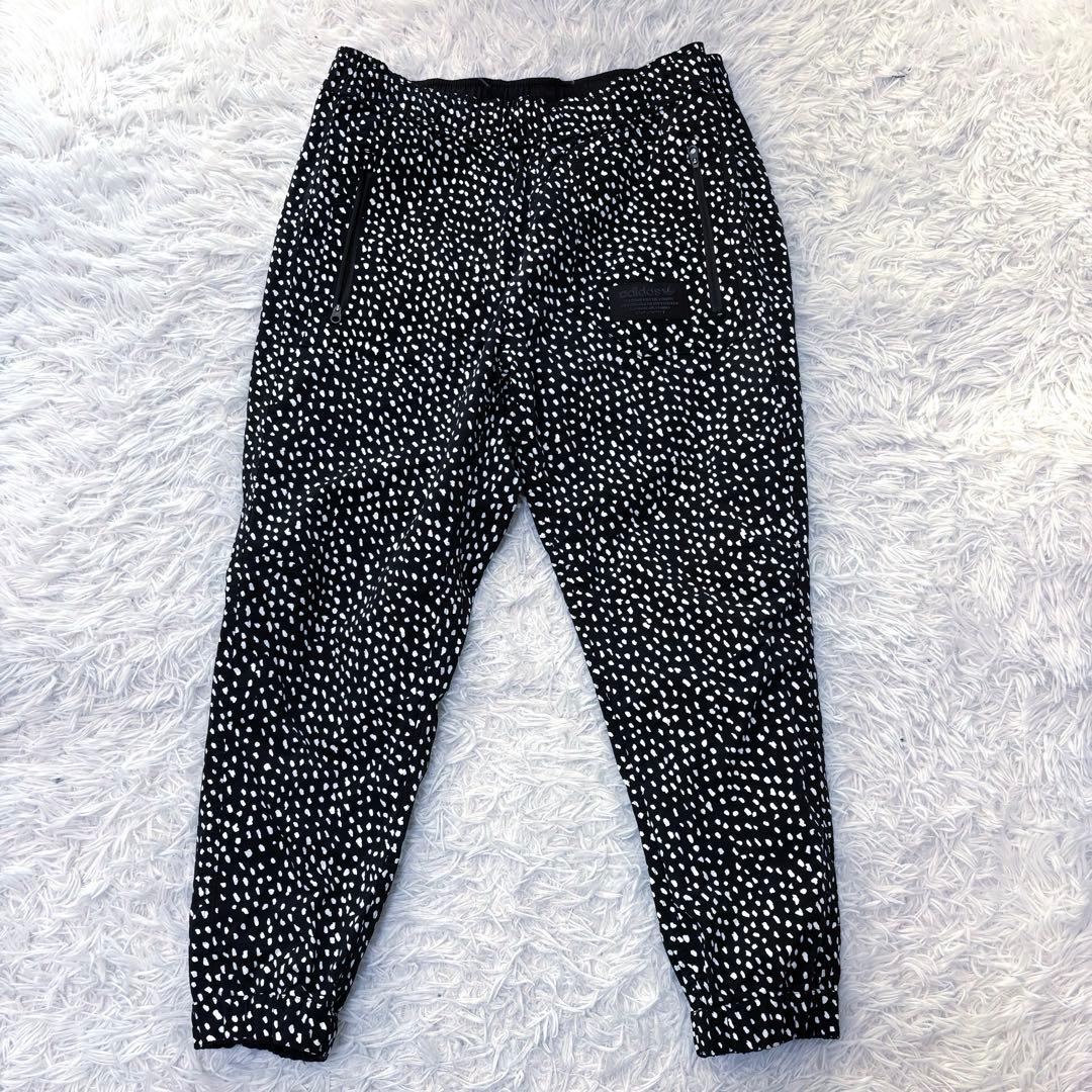 アディダス セットアップ ナイロン パーカー パンツ リバーシブル ブラック
