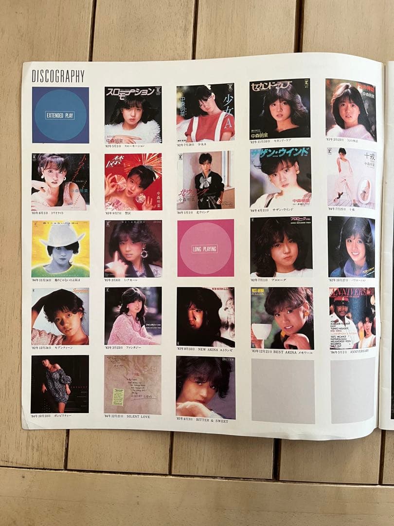 中森明菜 映像 写真展 AKINA VISUAL FAIR パンフレット 写真集