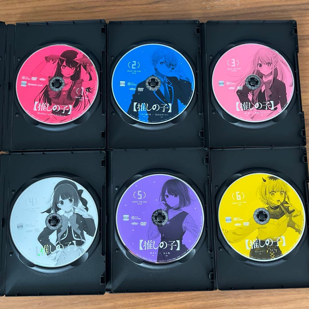 【推しの子】 DVD 全6巻　全巻セット　新品DVDケース付き　アニメ