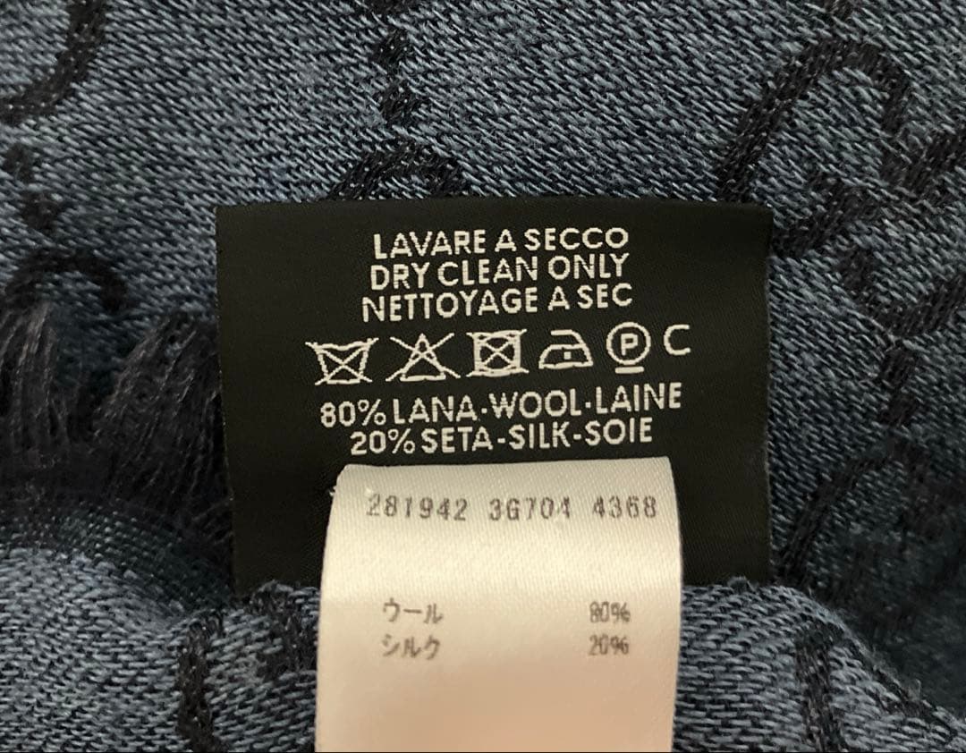 【美品】GUCCI マフラー GGロゴ
