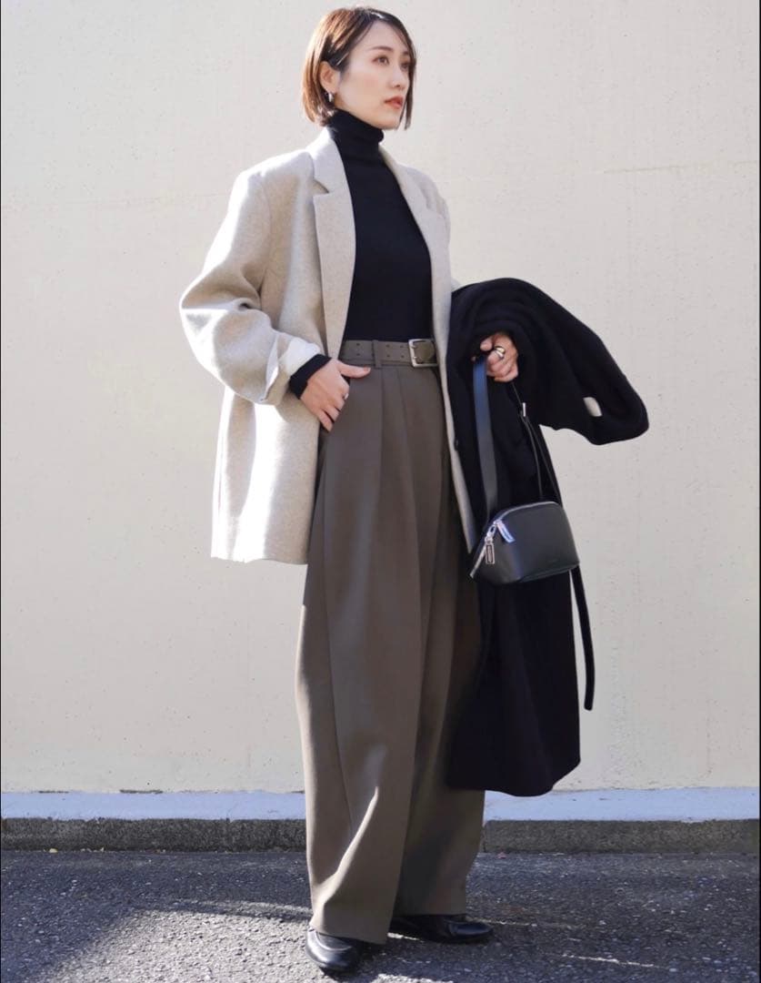 新品 ADAM ET ROPÉ FEMME ボンディングオーバージャケットコート