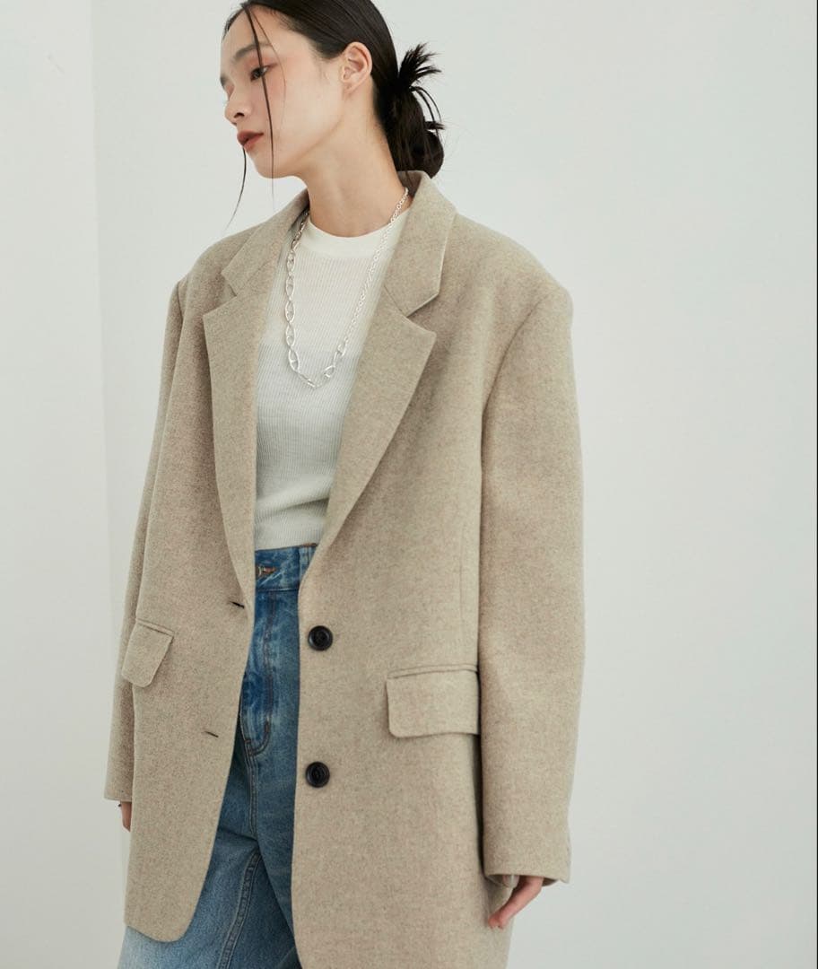 新品 ADAM ET ROPÉ FEMME ボンディングオーバージャケットコート