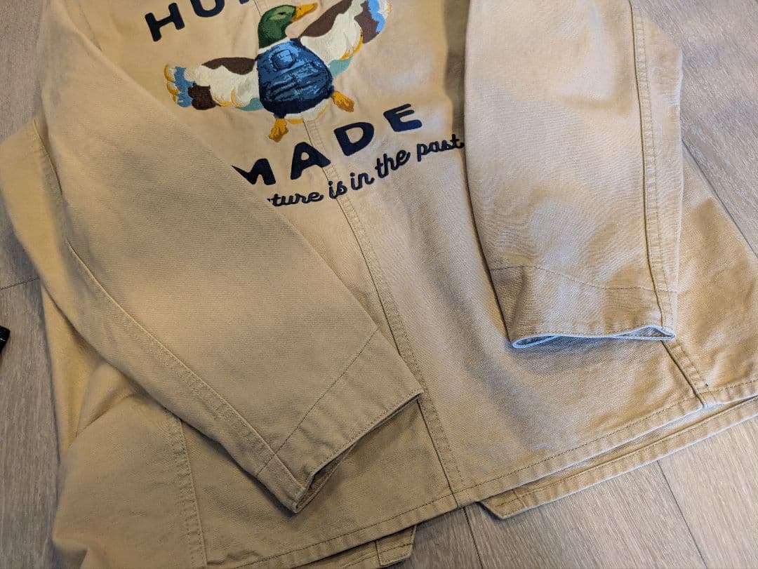 Human Made ベージュ カバーオールジャケット
