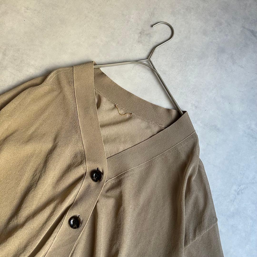 24SS アパルトモンドゥーズィエムクラス ニットVネックカーディガン ベージュ