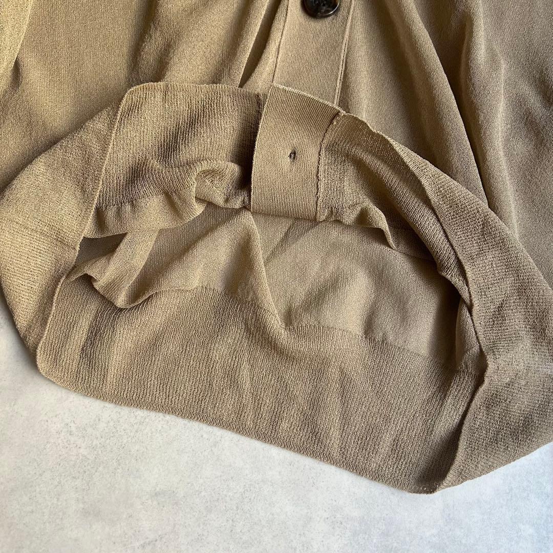 24SS アパルトモンドゥーズィエムクラス ニットVネックカーディガン ベージュ