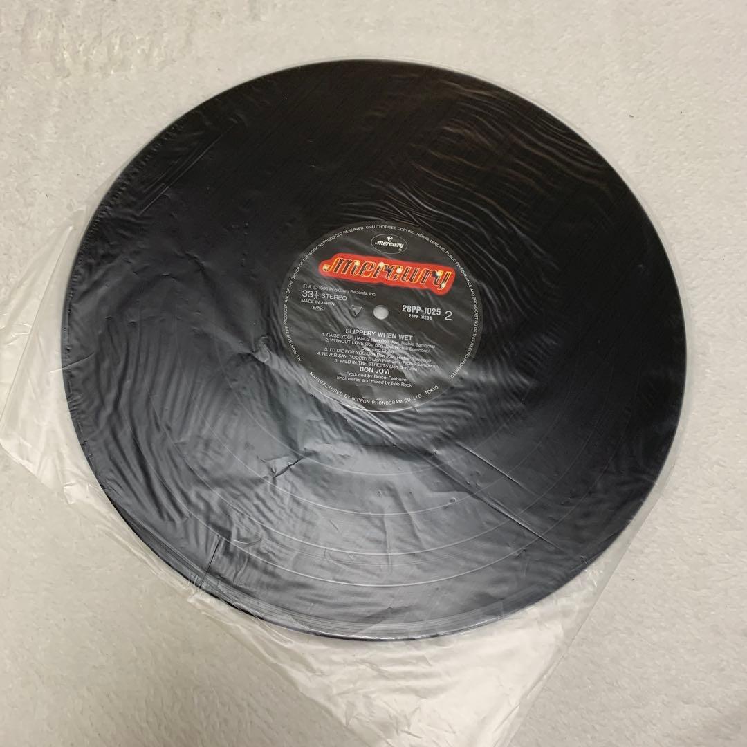 BON JOVI Slippery When Wet レコード LP盤