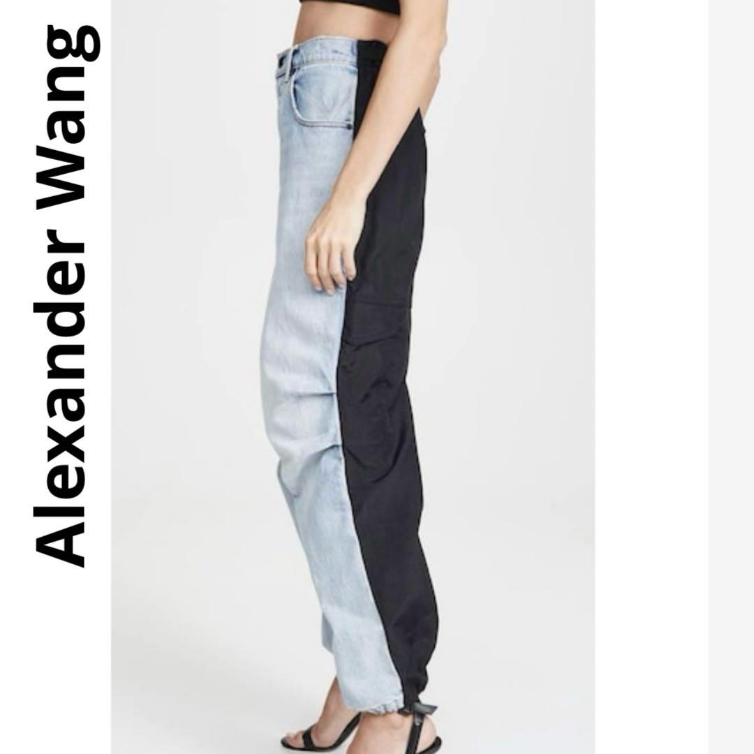 【正規品】完売品 ALEXANDER WANG ハイブリッドナイロンカーゴデニム