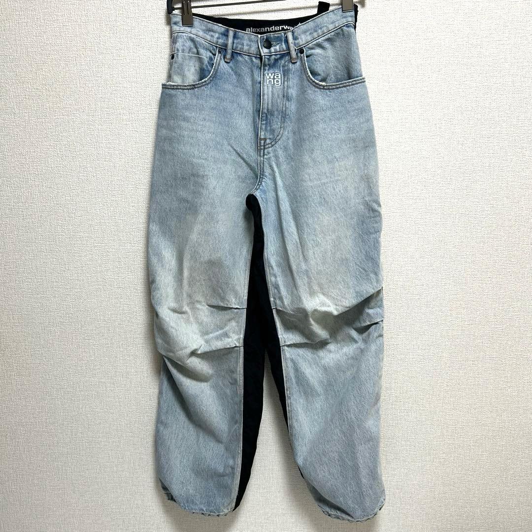 【正規品】完売品 ALEXANDER WANG ハイブリッドナイロンカーゴデニム